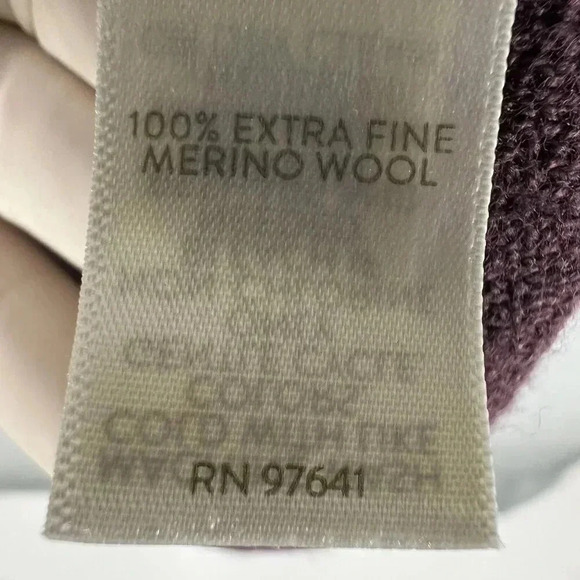 J Jill Womens M Washable  Merino Wool Blend Tunic Waffle Knit Sweater Minimalist - Picture 14 of 15